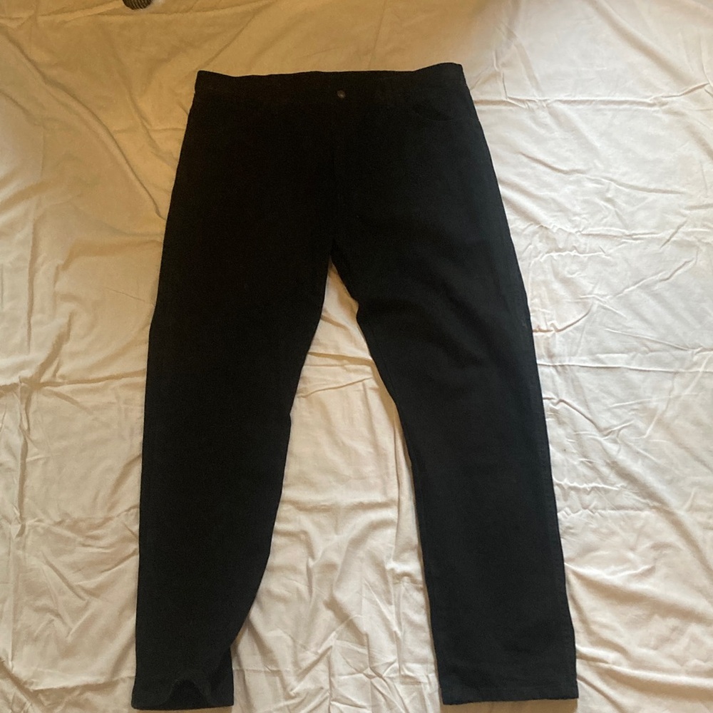 Rustler Men's Straight Black Jeans